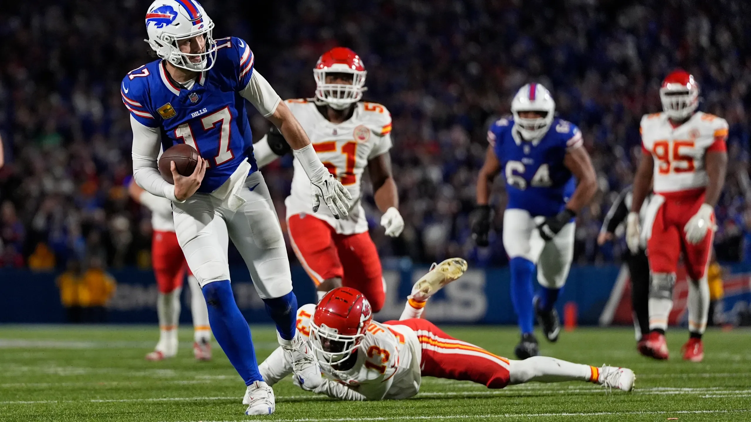 NFL roundup: Chiefs' unbeaten run ends in Buffalo, Seahawks defeat 49ers in thriller