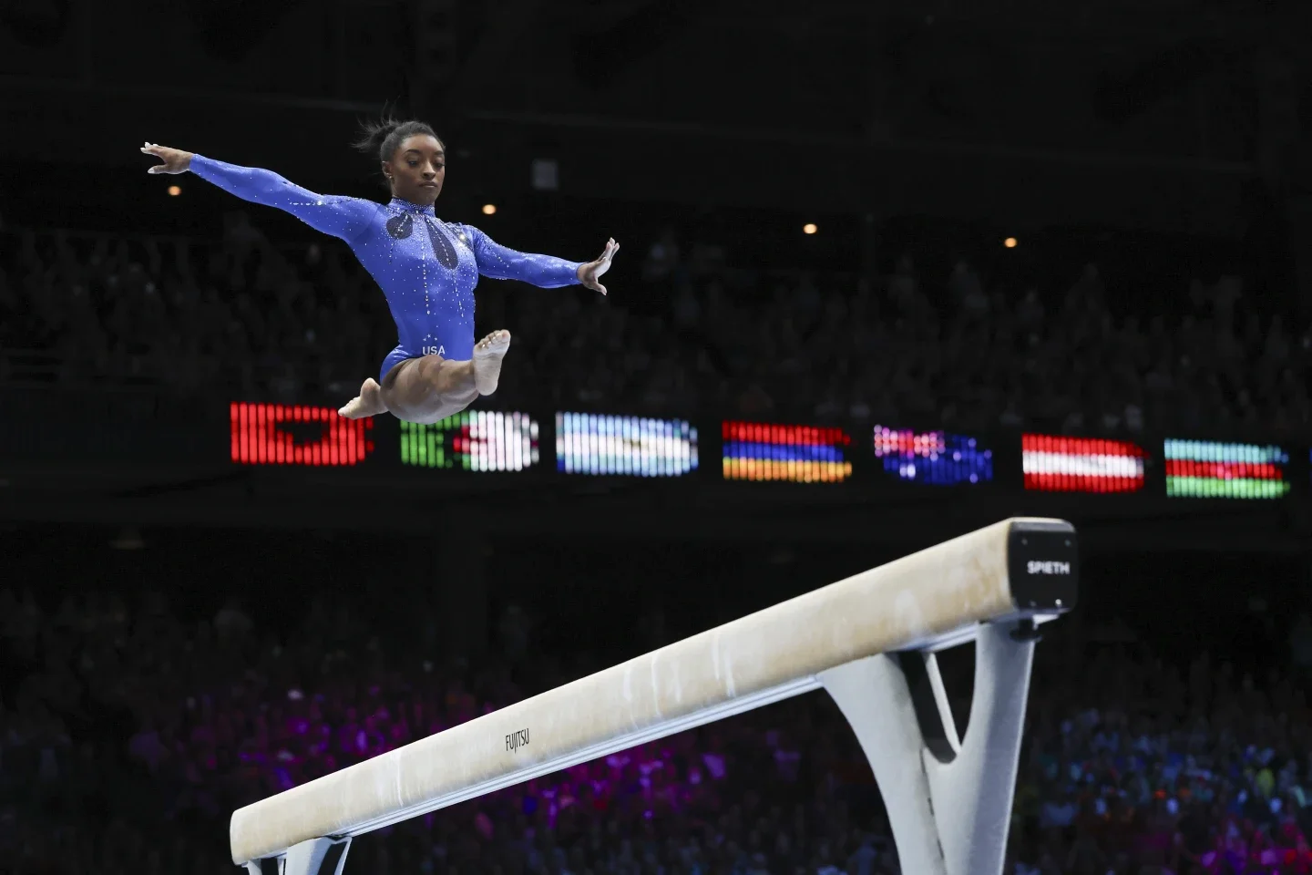 Simone Biles Wins 6th All-Around World Title