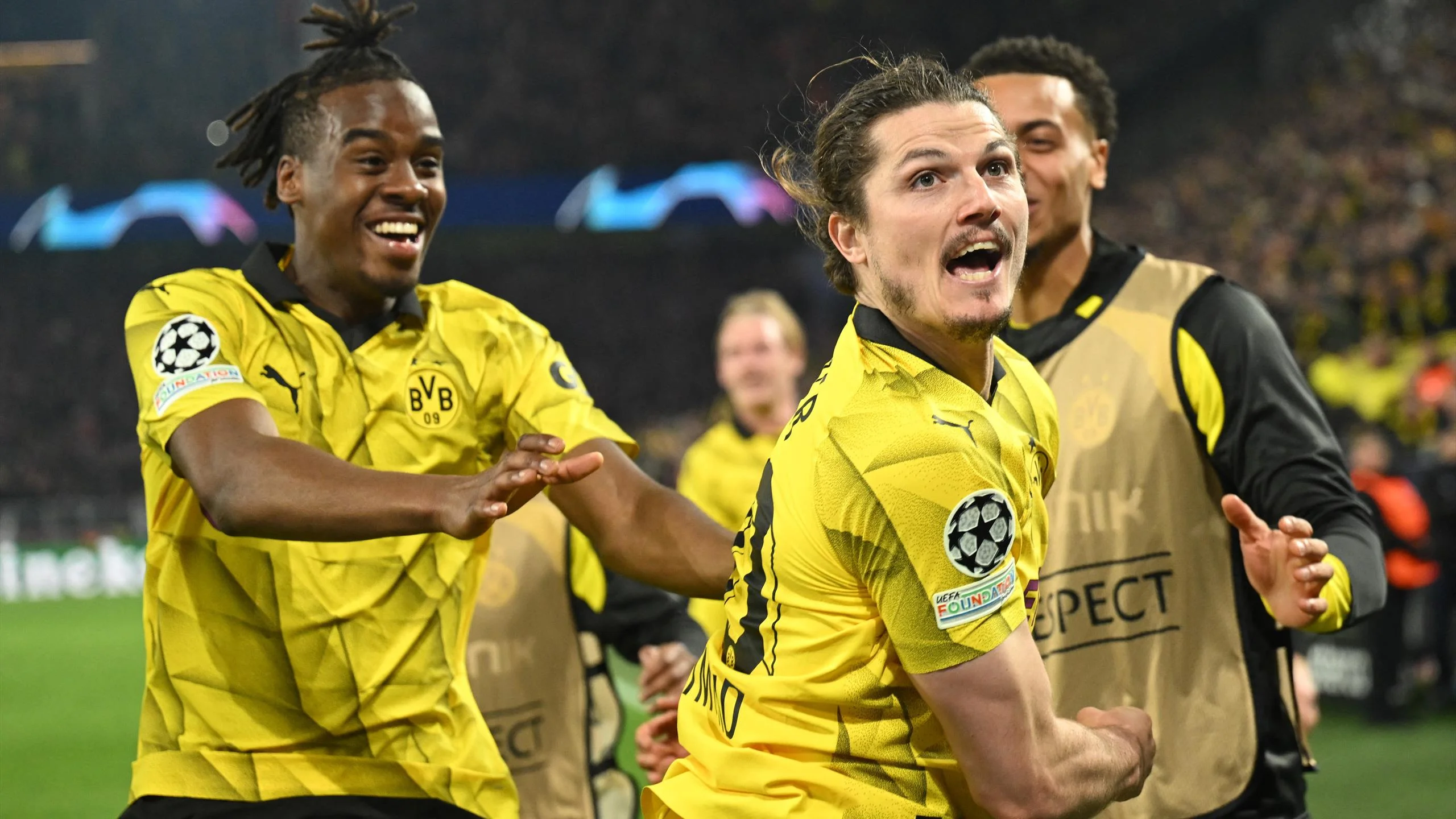 Borussia Dortmund 4-2 Atletico Madrid (Agg: 5-4): Sabitzer stars as Dortmund win six-goal thriller to reach Champions League semi-finals