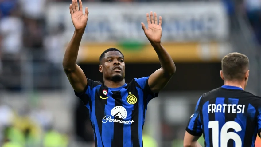 Late Dumfries header rescues point for Inter, Roma defeat Genoa to secure sixth