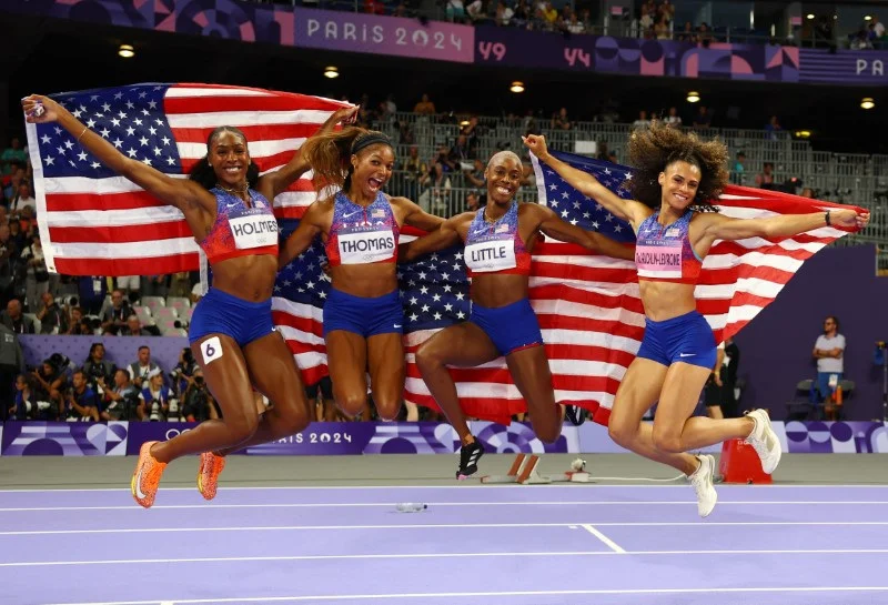 USA soar to double 4x400m relay Olympic gold medals