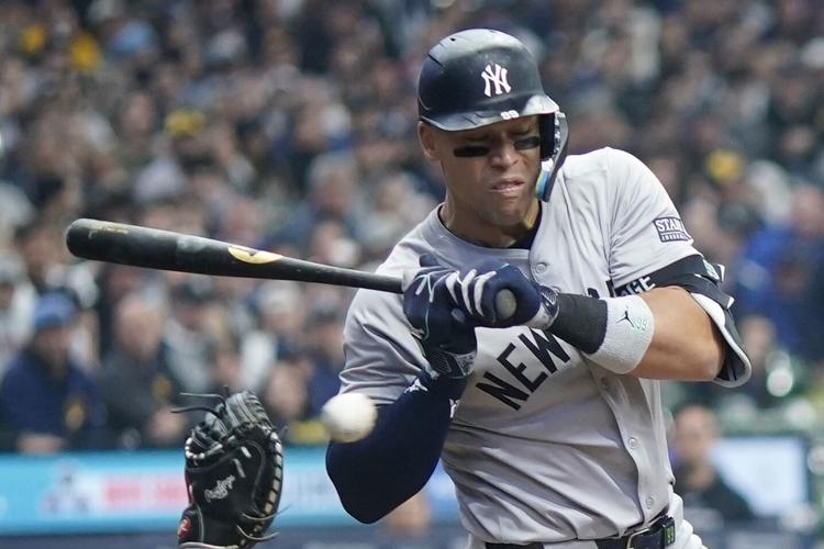 MLB roundup: Aaron Judge leads Yankees to seven-run inning to thrash Brewers