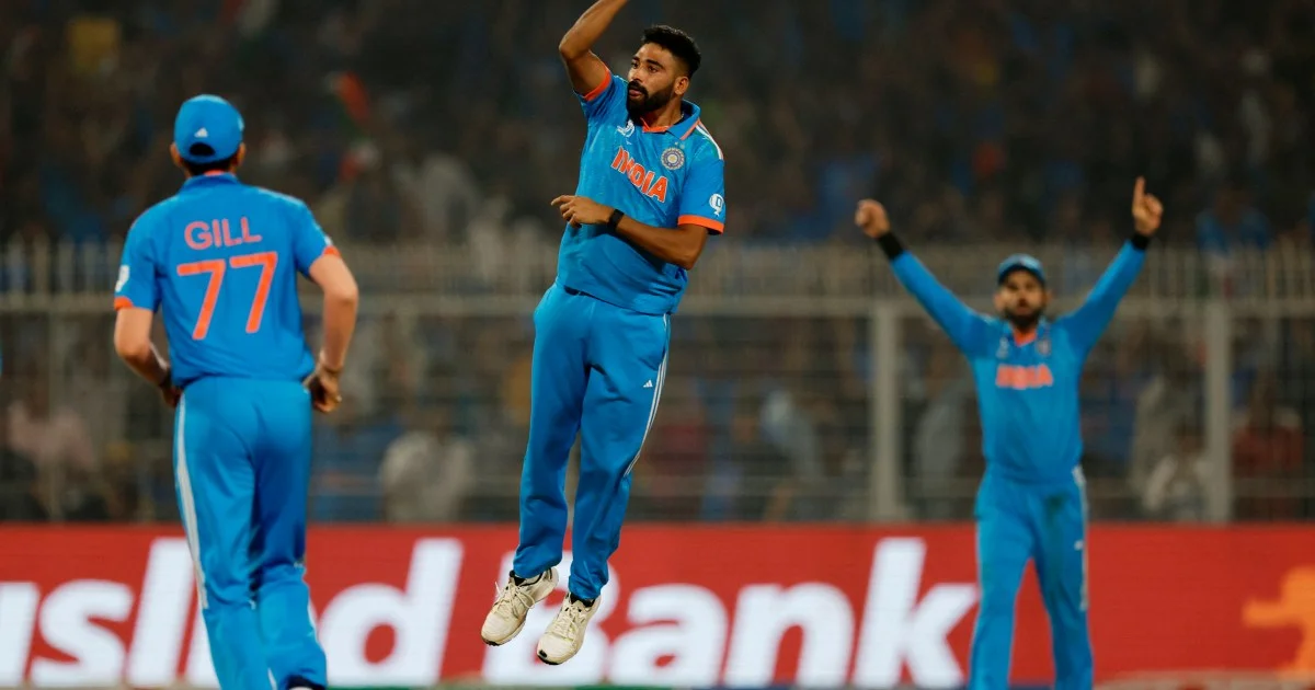 India trounces South Africa to stay perfect and raise hopes of a third World Cup victory.