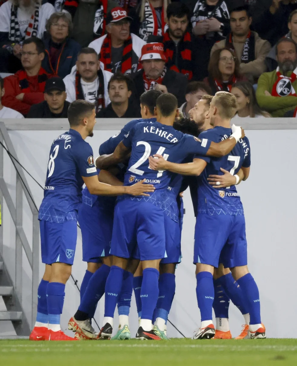 West Ham Maintains Perfect Europa League Record, Brighton Earns First Point