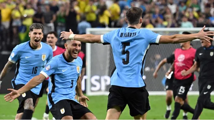 10-man Uruguay knock Brazil out of Copa América on penalties after goalless draw