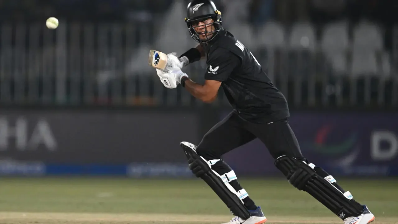 ICC Champions Trophy: Ravindra's century propels New Zealand into Champions Trophy semifinals with win over Bangladesh