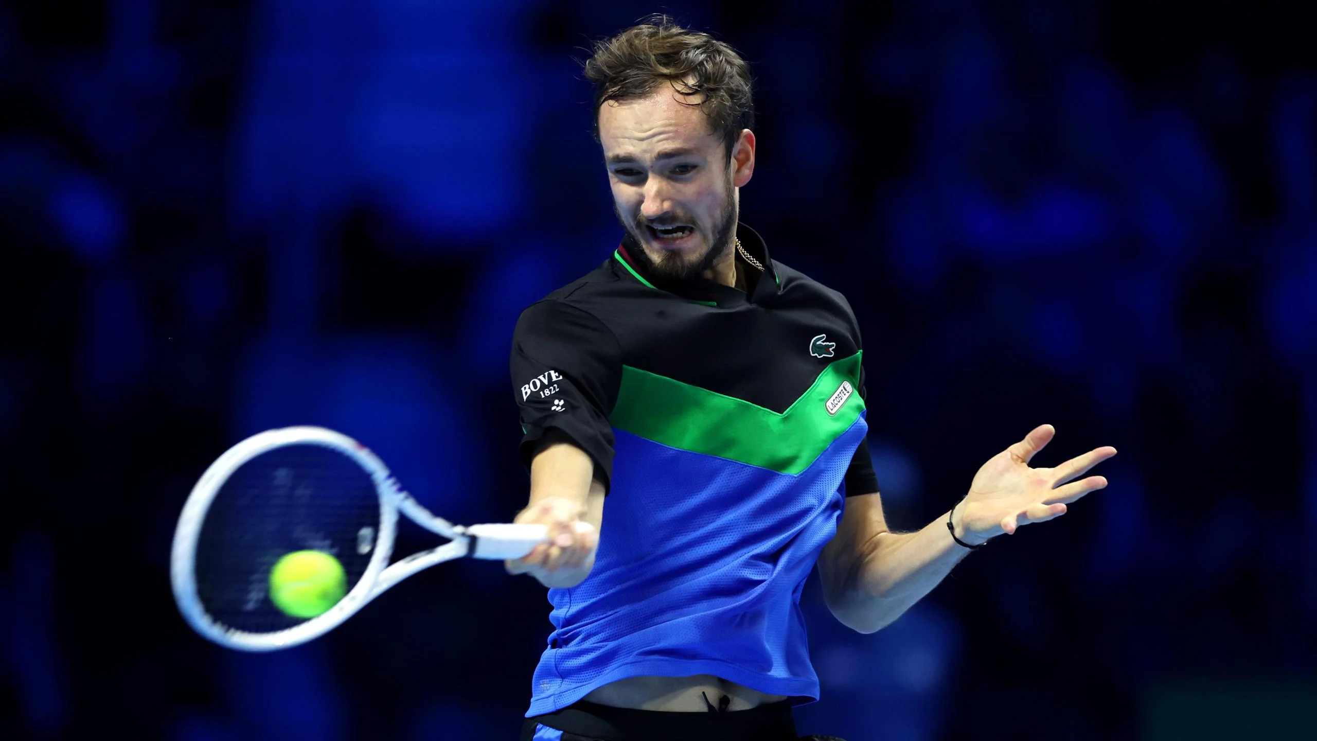Daniil Medvedev begins his ATP Finals title bid with a commanding victory over Andrey Rublev
