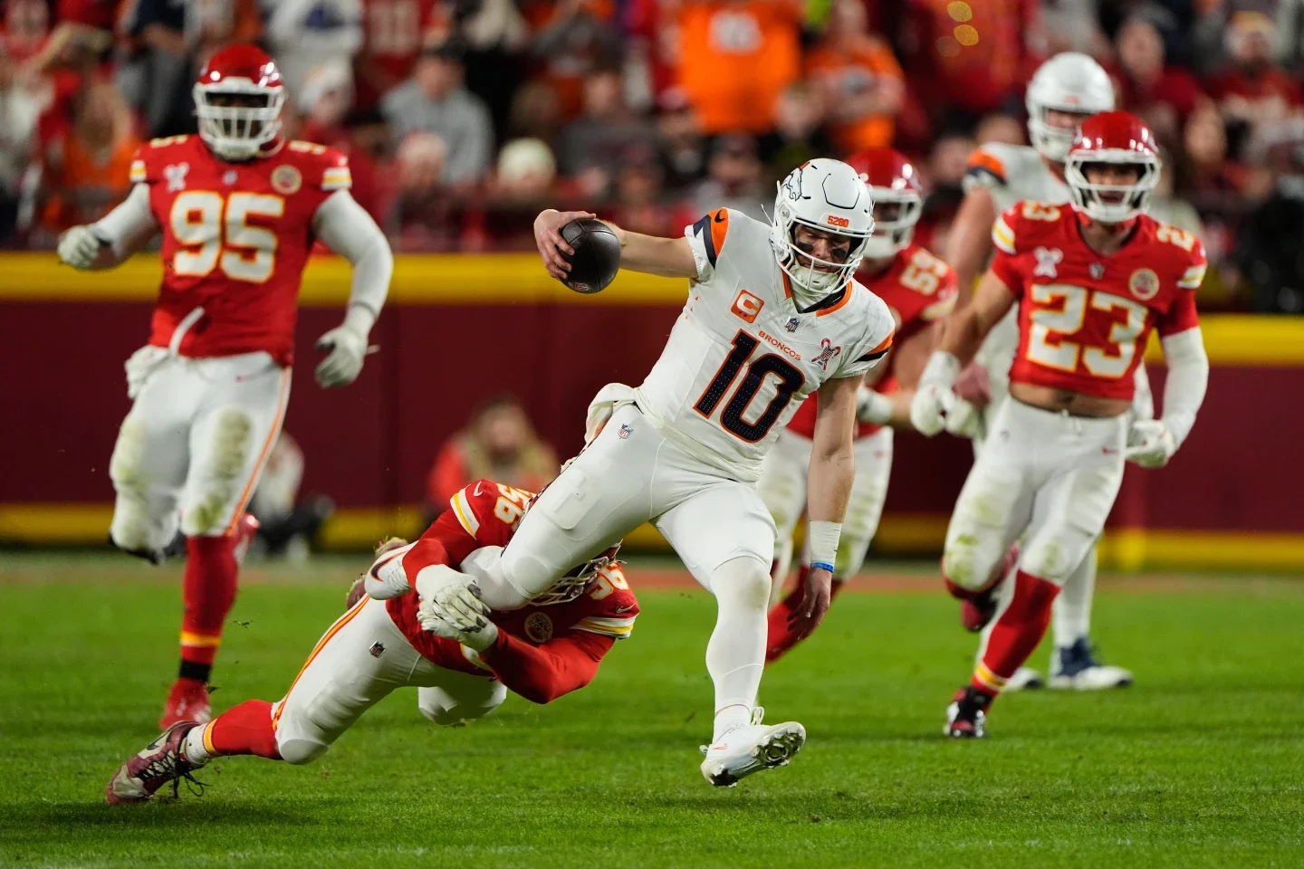 Eight Broncos players miss Christmas night win over Chiefs