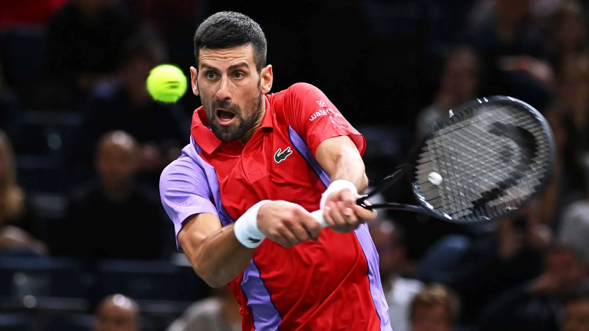 Novak Djokovic wins his Paris Masters opener in straight sets over Tomas Martin Etcheverry.