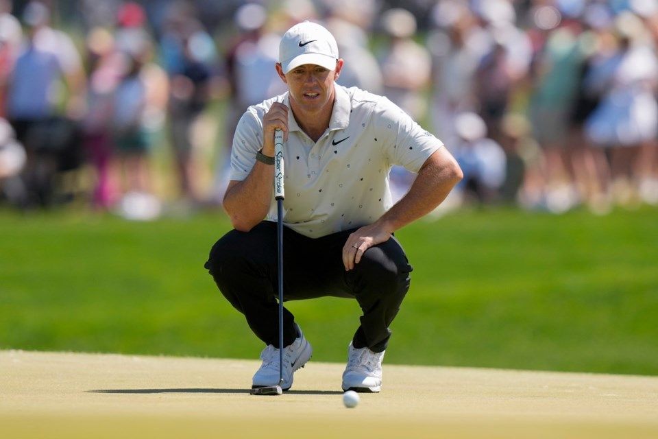 McIlroy surges back into PGA Championship contention with third-round 66 at Aronimink