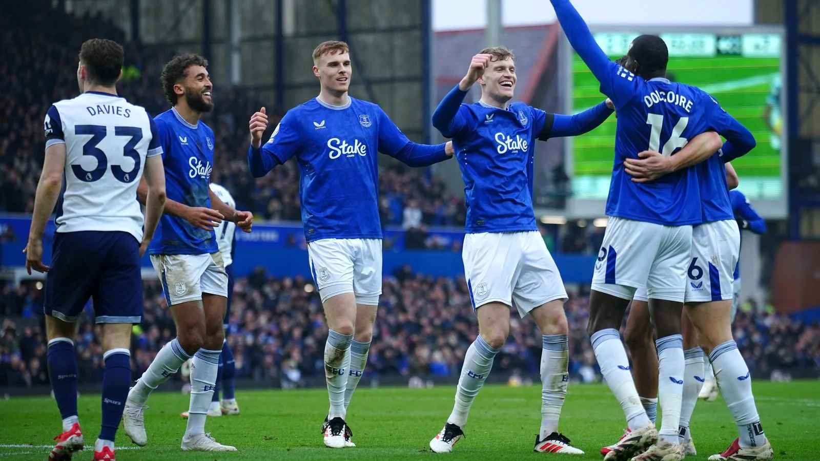 Everton 3-2 Tottenham: Toffees sink Spurs with blistering first half, end winless run