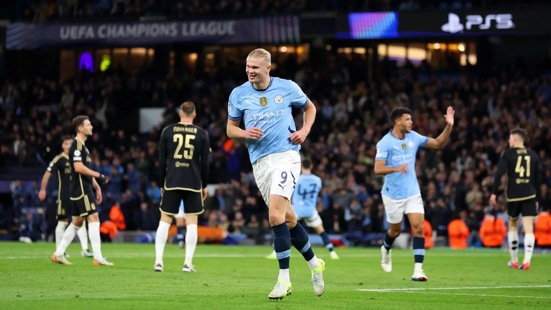 Manchester City 5-0 Sparta Prague: Haaland's Brace Powers Citizens to hit five in UEFA Champions League