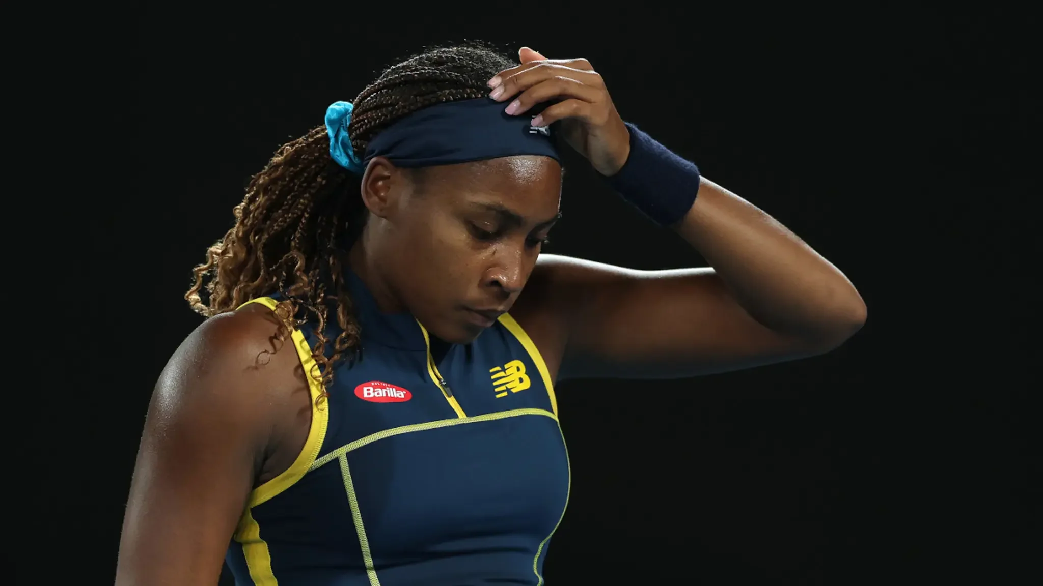 Gauff hurt, but proud of achievement after Australian Open semi-final loss.