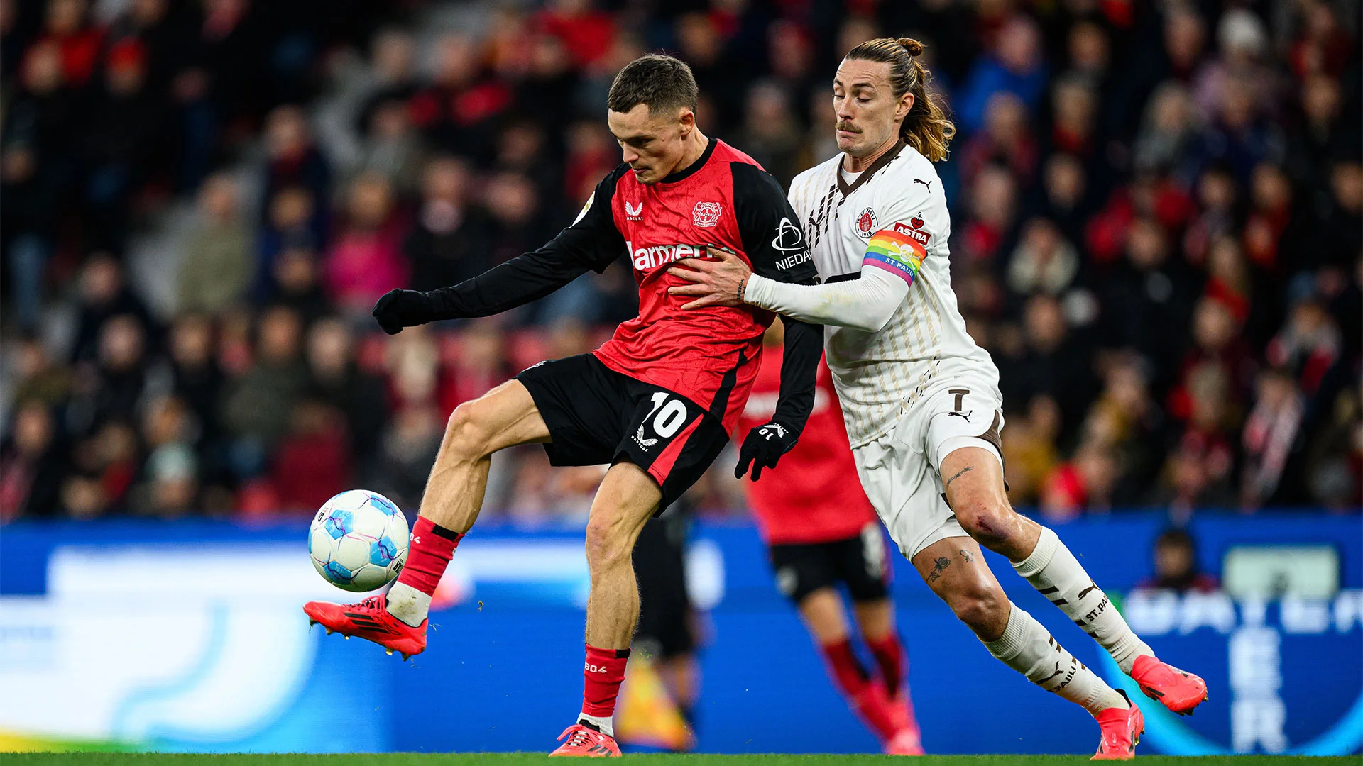 Bayer Leverkusen 2-1 St Pauli: Die Werkself hold off visitors' fightback to claim fifth consecutive win