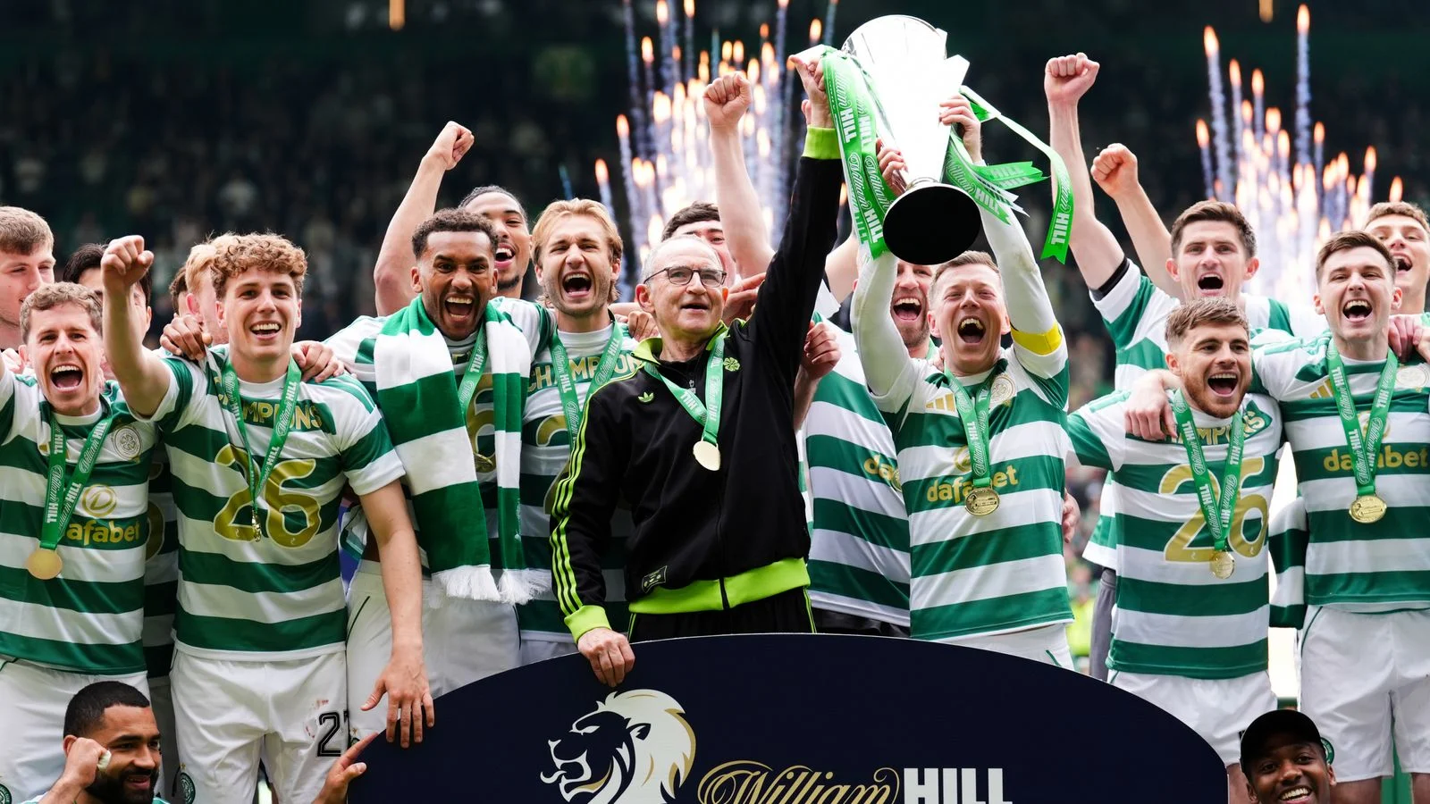 Celtic claim record 56th Scottish title with dramatic late comeback against Hearts