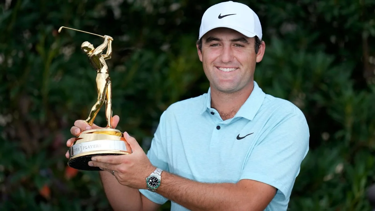 Scheffler becomes first man to win back-to-back Players Championship titles