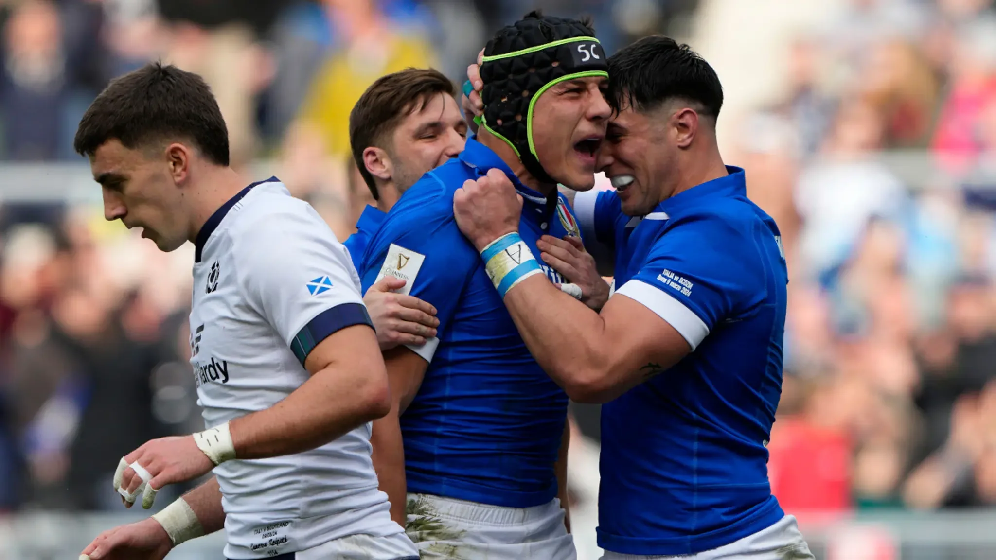 Italy stun Scotland for first Six Nations home win in 11 years