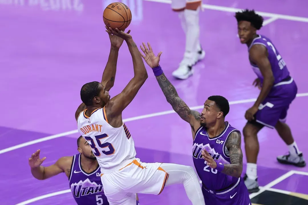Kevin Durant score 38 points as the Phoenix Suns ease pass Utah Jazz
