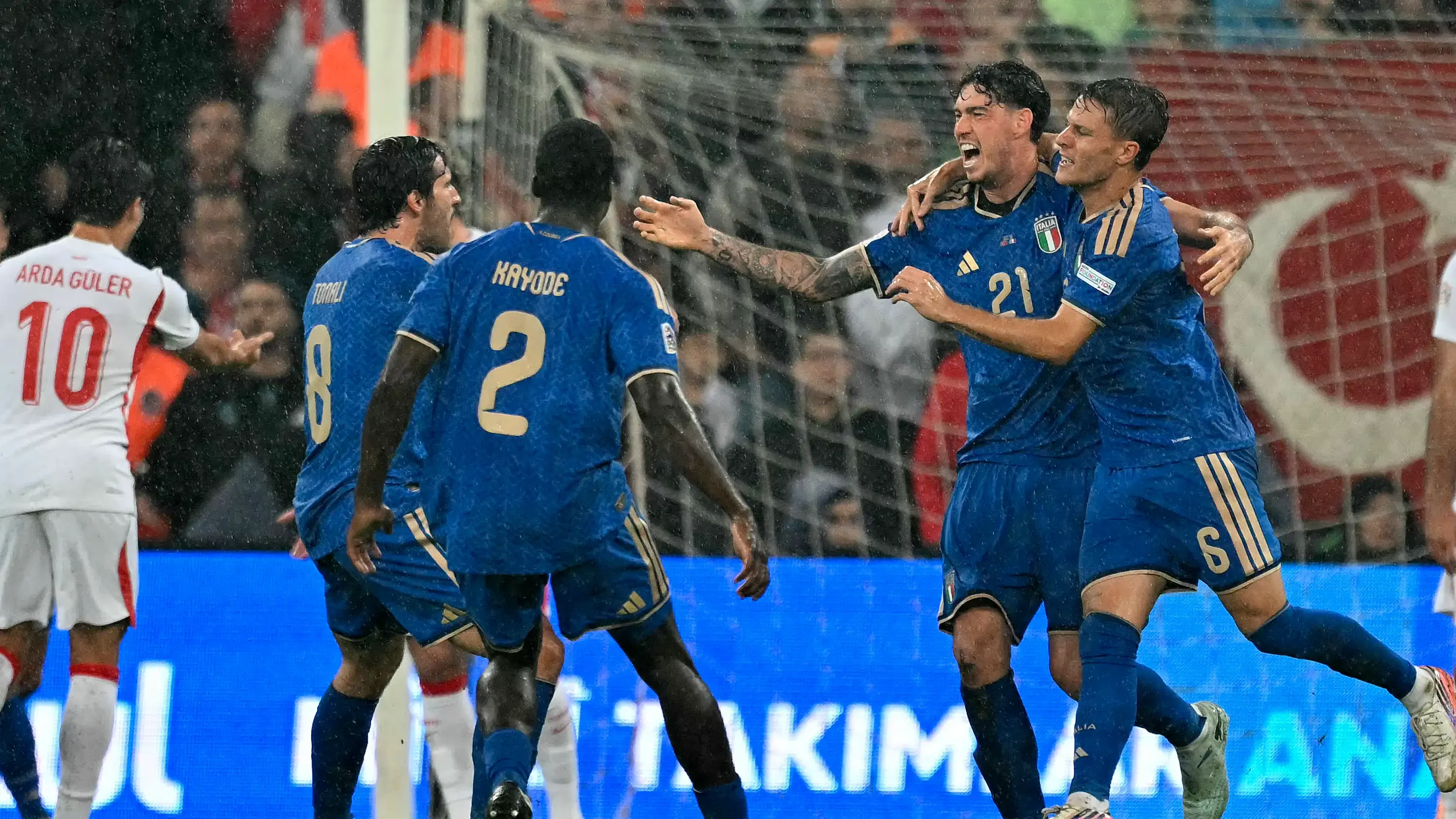 Mancini gets first win back as Italy beat Turkey 4-1