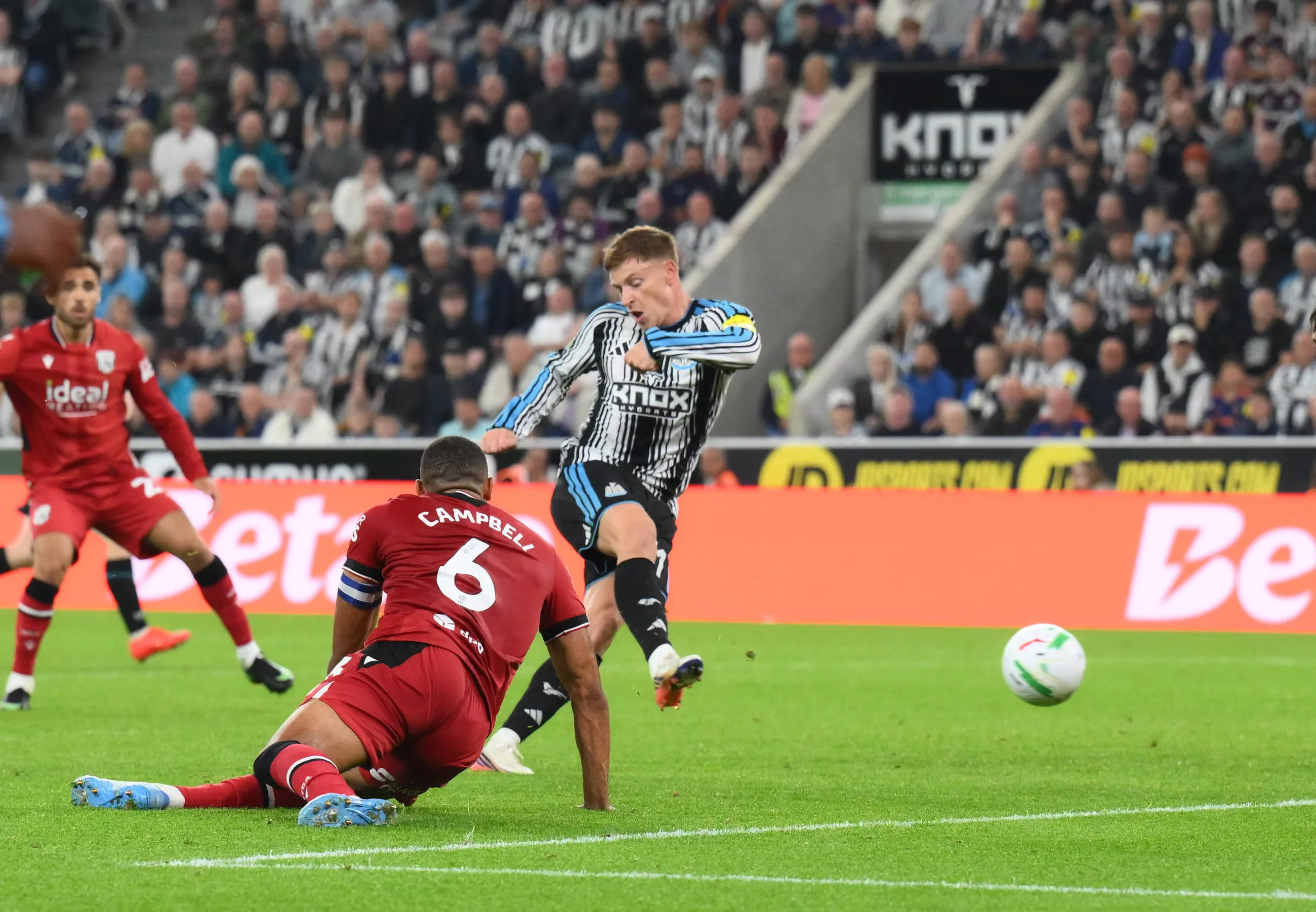 Barnes double gives Jaissle first Newcastle win in Carabao Cup third round