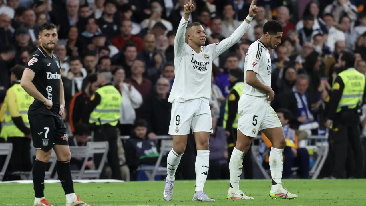 Real Madrid 3-2 Leganes: Mbappe brace inspires Los Blancos comeback win over Leganes