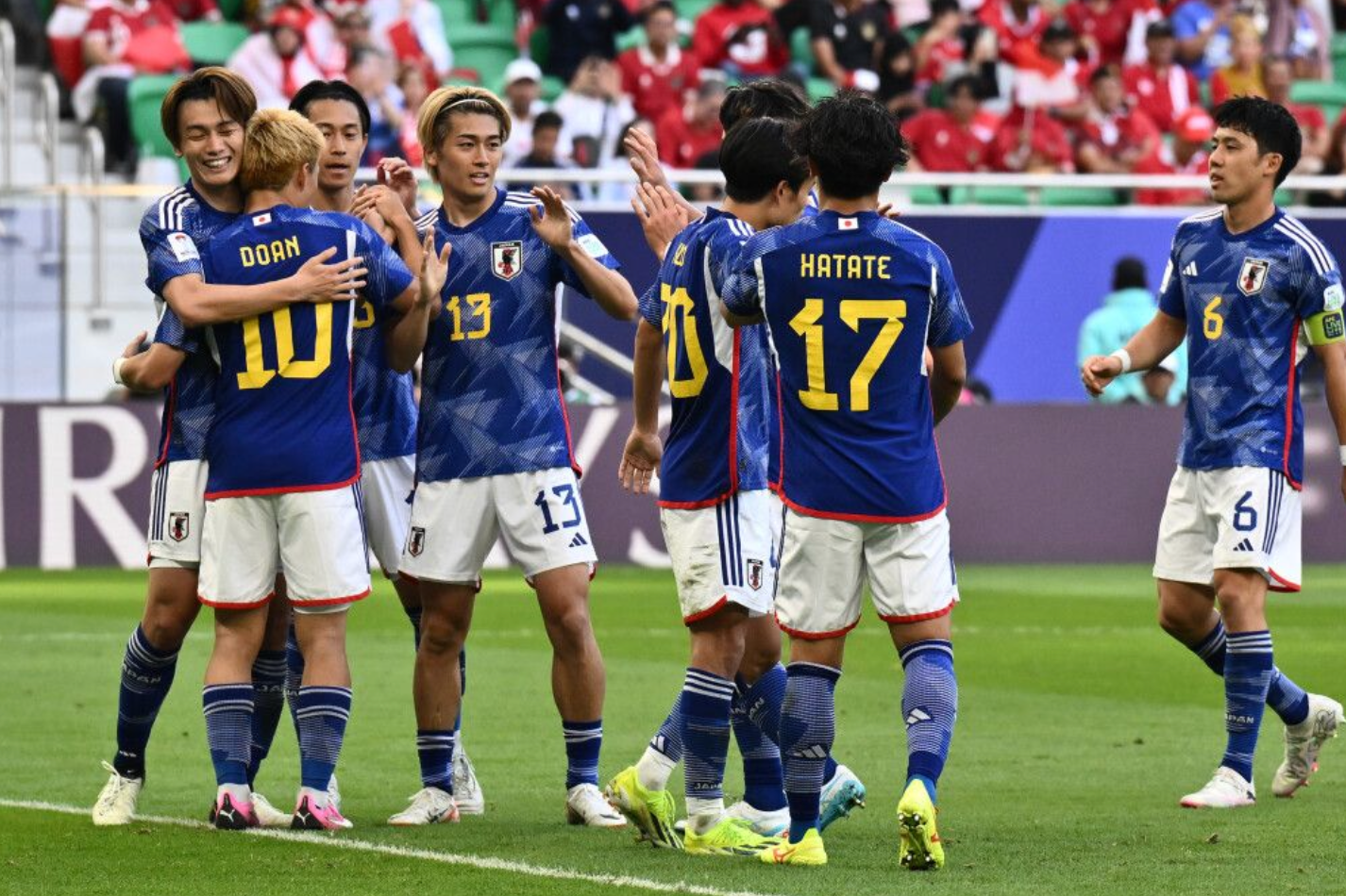 Japan 3-1 Indonesia: Samurai Blues defeat Indonesia to seal Asian Cup last-16 spot as Iraq top Group D