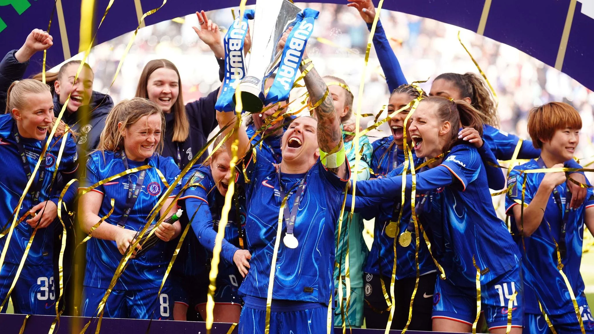 Chelsea Women Secure League Cup with 2-1 Win Over Man City