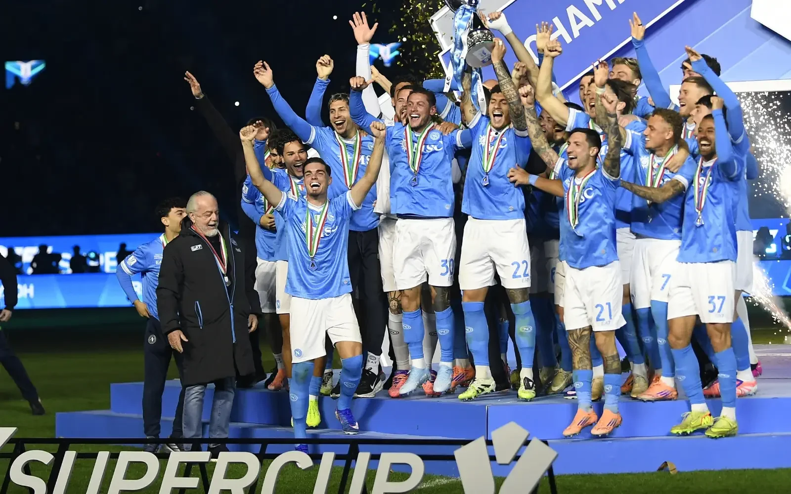 Napoli beat Bologna 2-0 to win Italian Super Cup