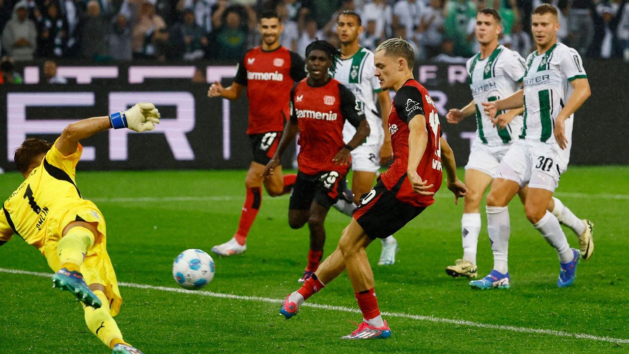 Borussia Monchengladbach 2-3 Bayer Leverkusen: Leverkusen kick start season with dramatic 3-2 victory over hosts