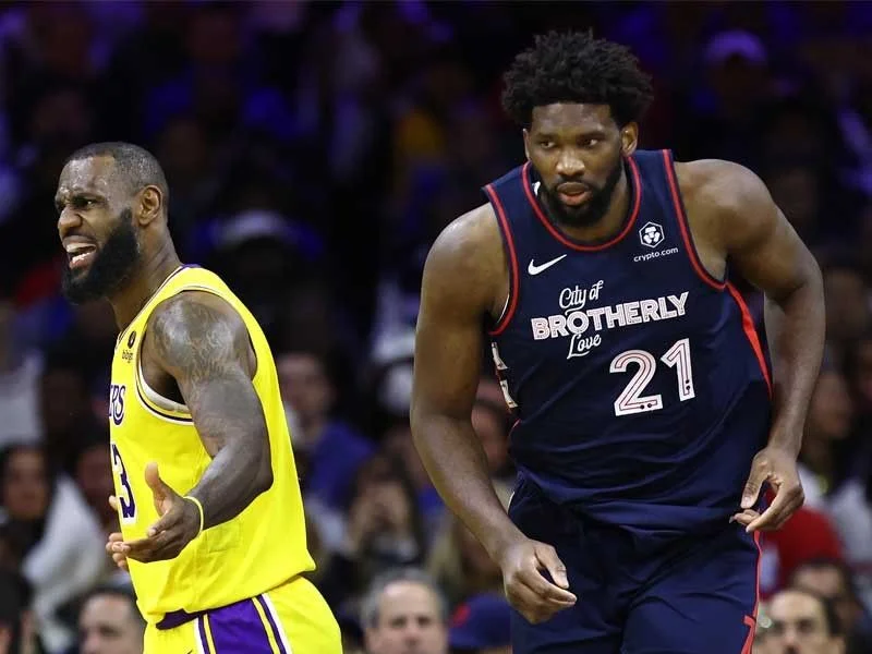 Embiid stars as 76ers blowout Lakers in LeBron James' worst defeat