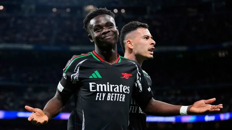 Real Madrid 1-2 Arsenal (1-5 agg): Gunners Knock Out Los Blancos to Reach UEFA Champions League Semifinals