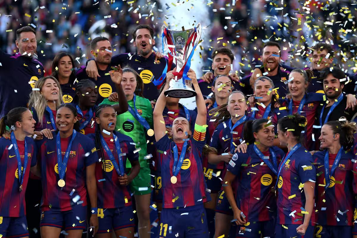 Barcelona crush Lyon 4-0 to win Women’s Champions League title for fourth time