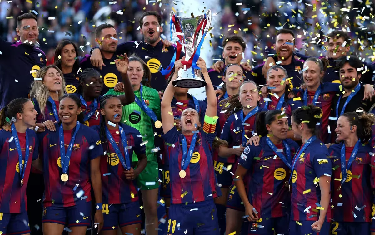 Barcelona crush Lyon 4-0 to win Women’s Champions League title for fourth time