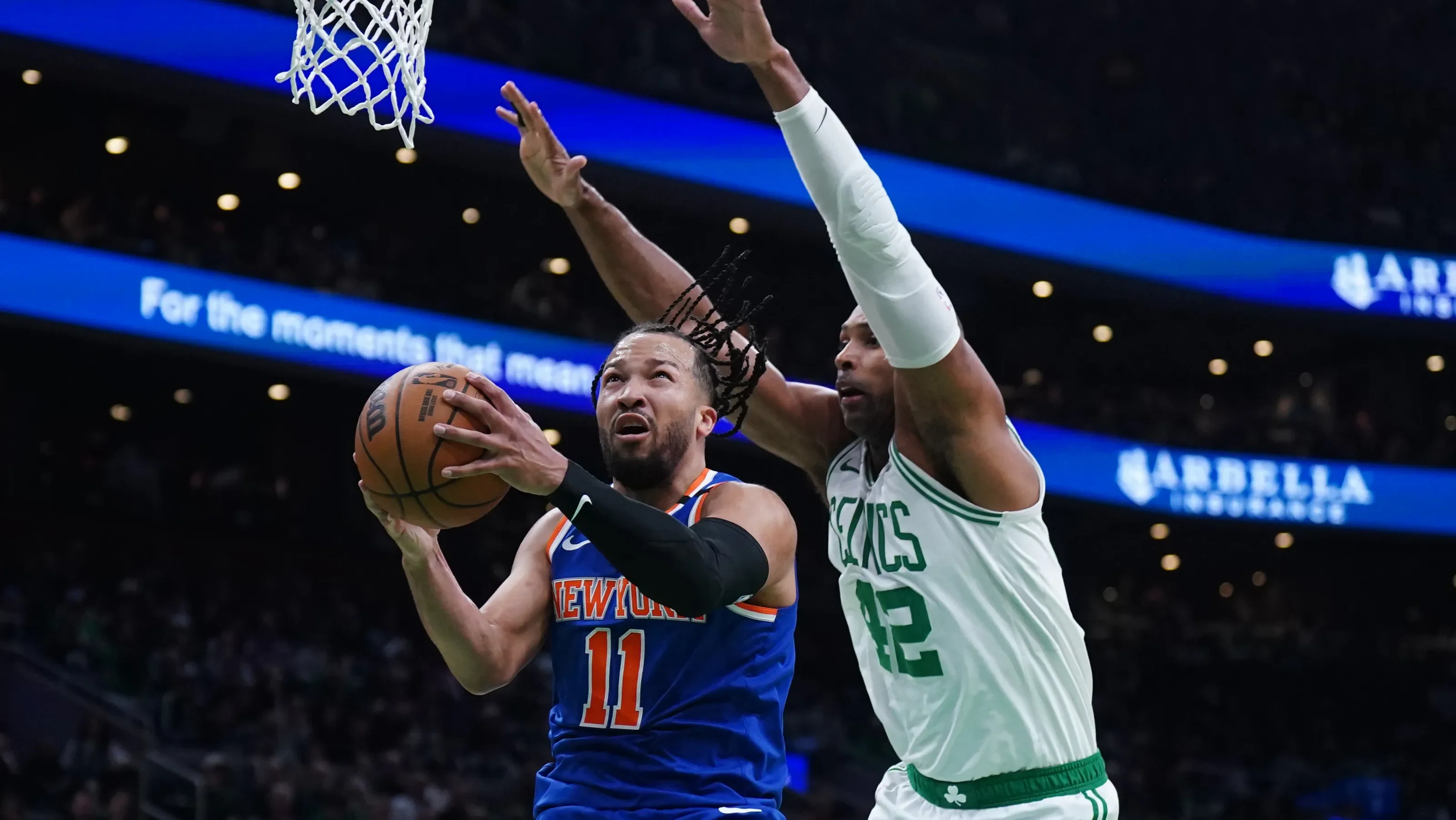Brunson, Anunoby lead Knicks' stunning 20-Point comeback over Celtics in Game 1 OT Thriller