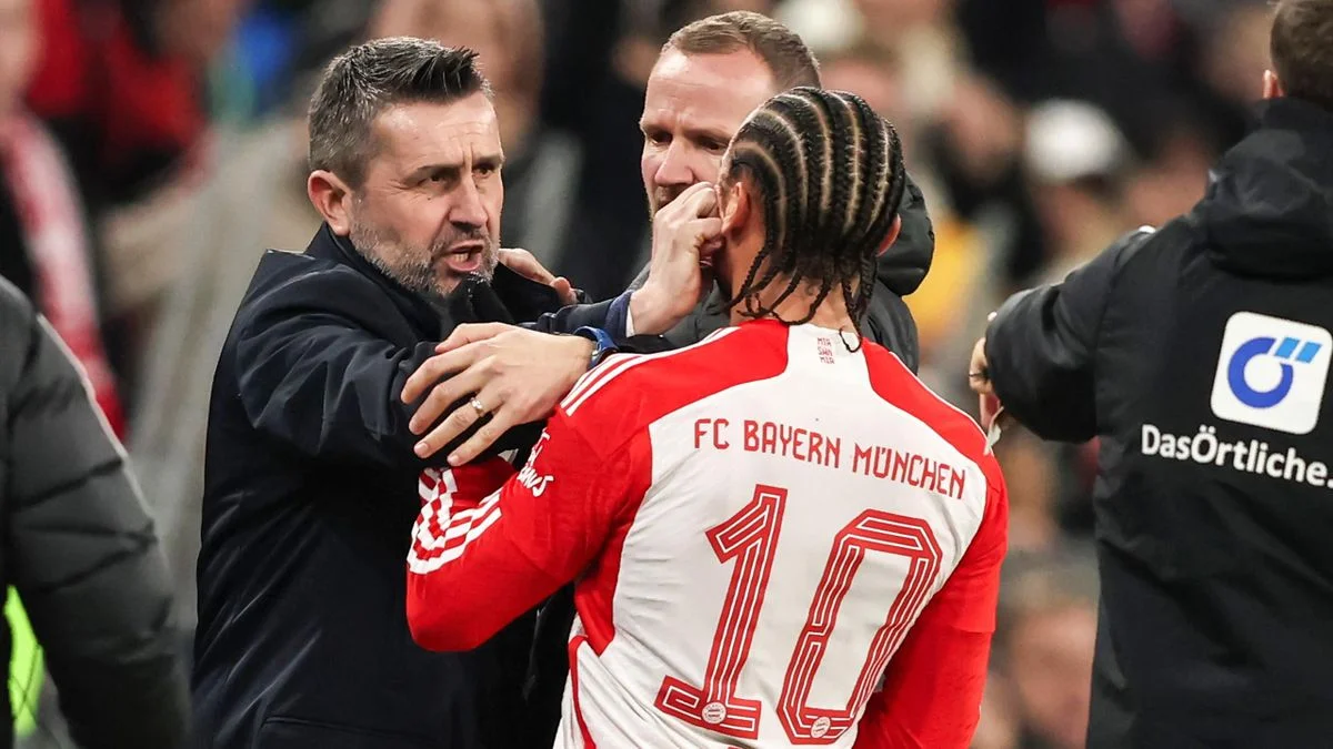 Union coach Bjelica suspended for three games after shoving Bayern Munich's Sane