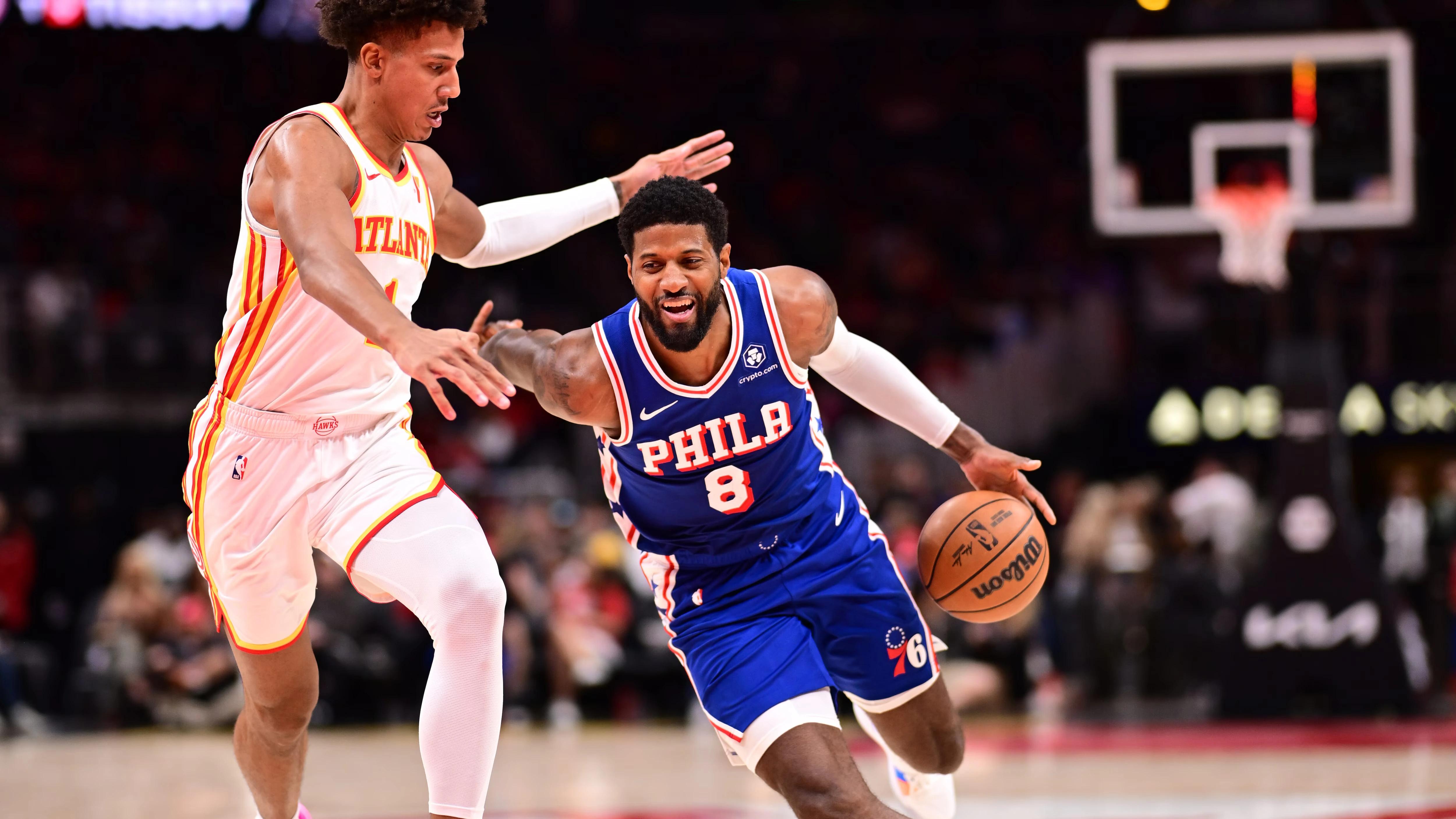 Paul George sustains knee injury during second NBA preseason game for the 76ers