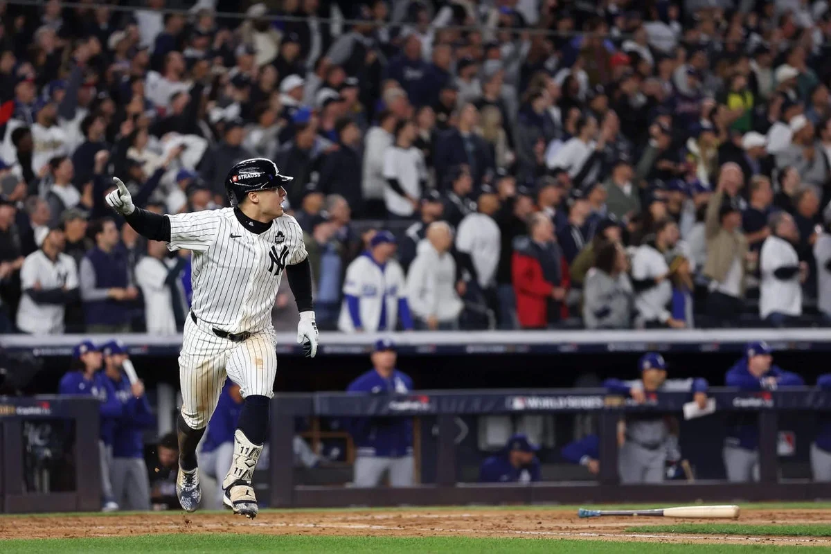 Volpe's grand slam helps Yankees avert World Series sweep