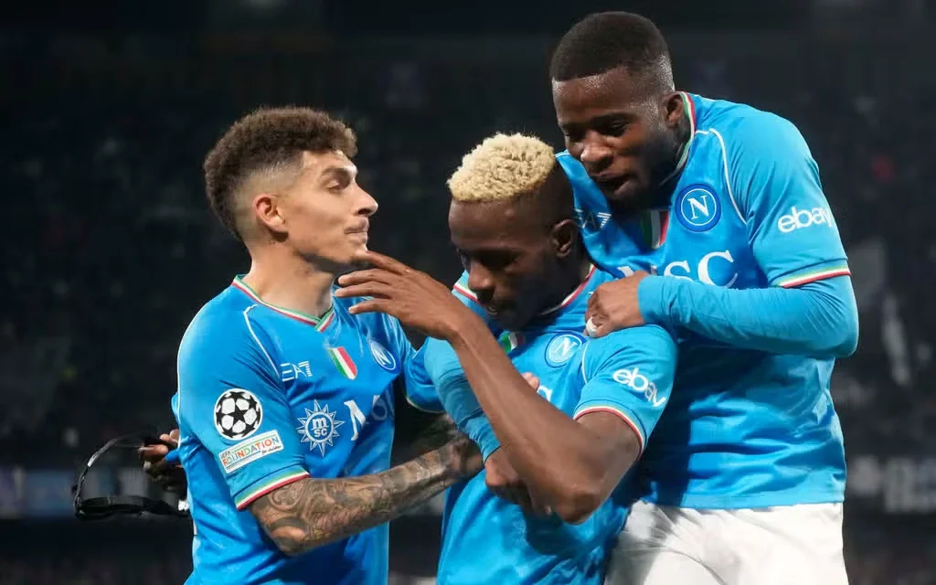 Osimhen on target as Napoli come back to draw with Barcelona in first leg