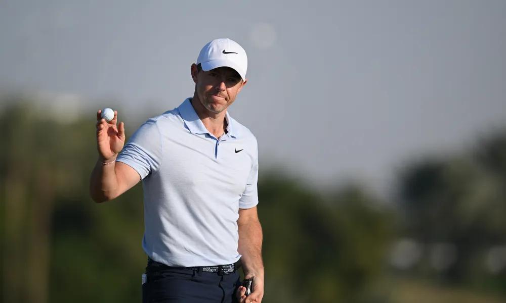 Rory McIlroy shakes off quadruple-bogey to stay ahead at Dubai Invitational