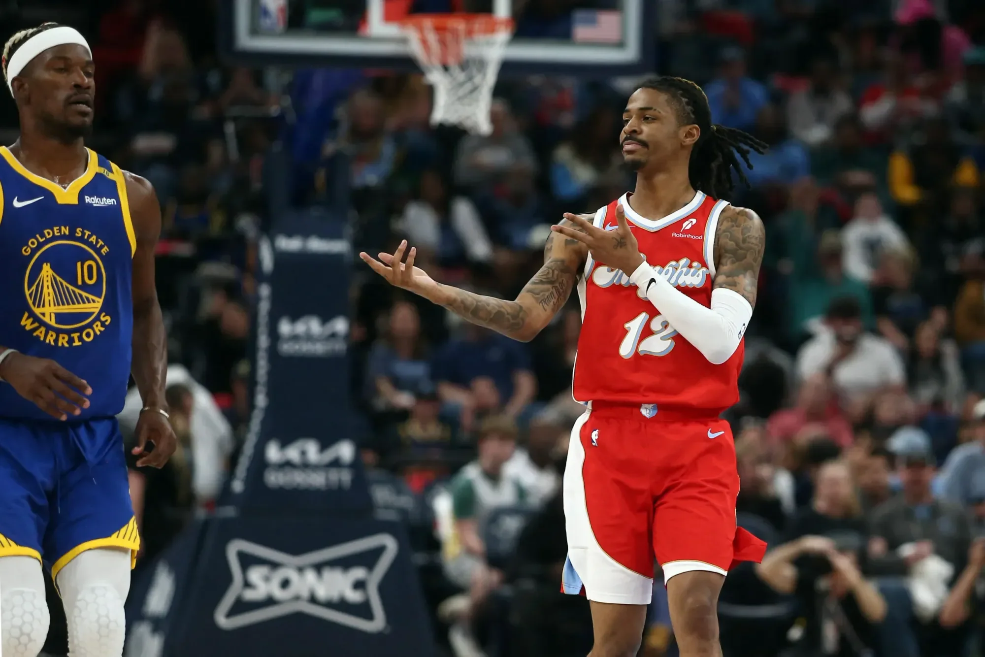 NBA investigating Ja Morant's finger gun gesture during Grizzlies vs. Warriors game