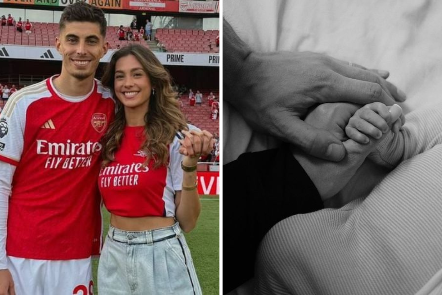 Arsenal’s Kai Havertz welcomes first child with wife Sophia Weber