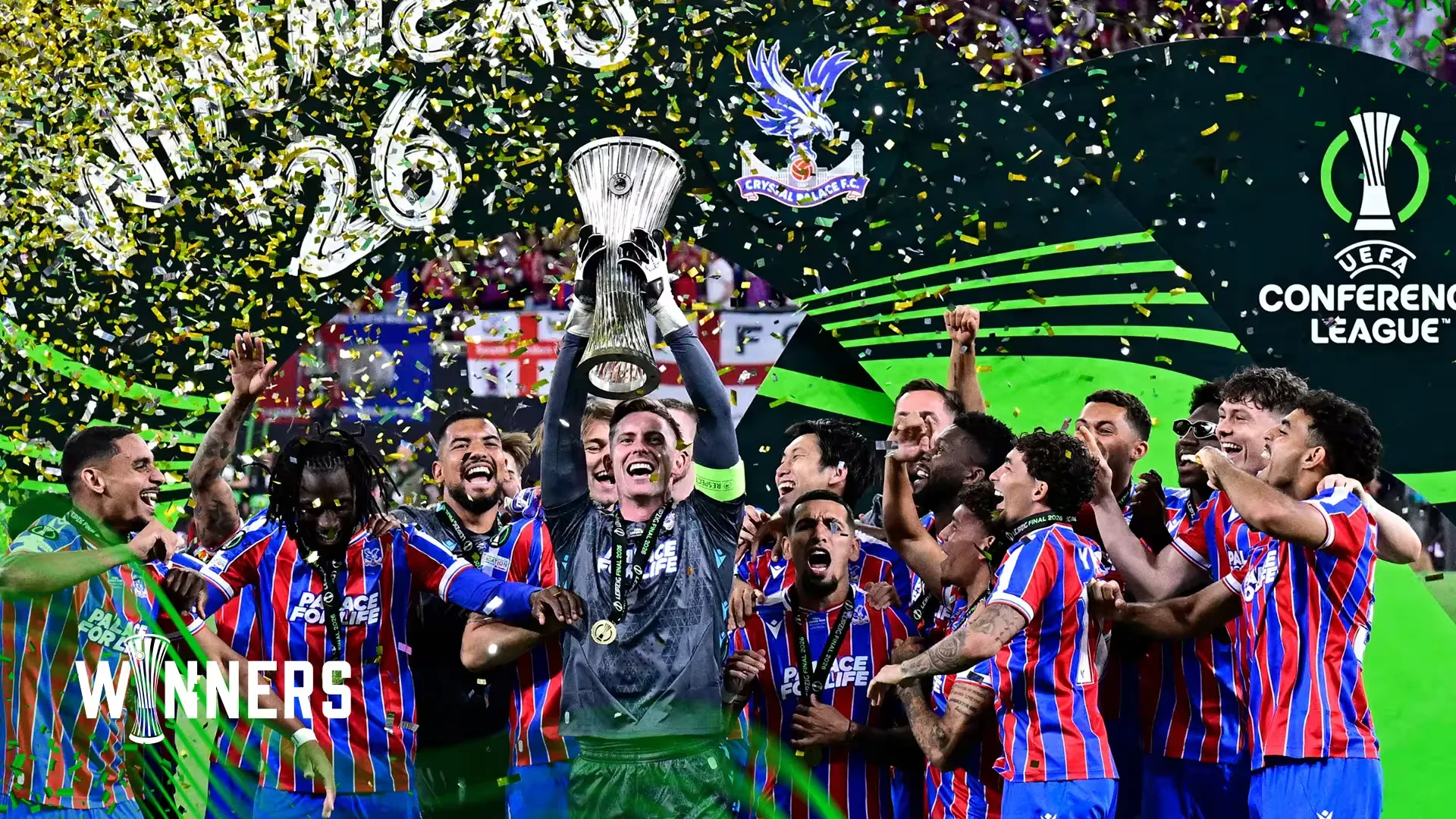 Crystal Palace defeat Rayo Vallecano to lift Conference League title