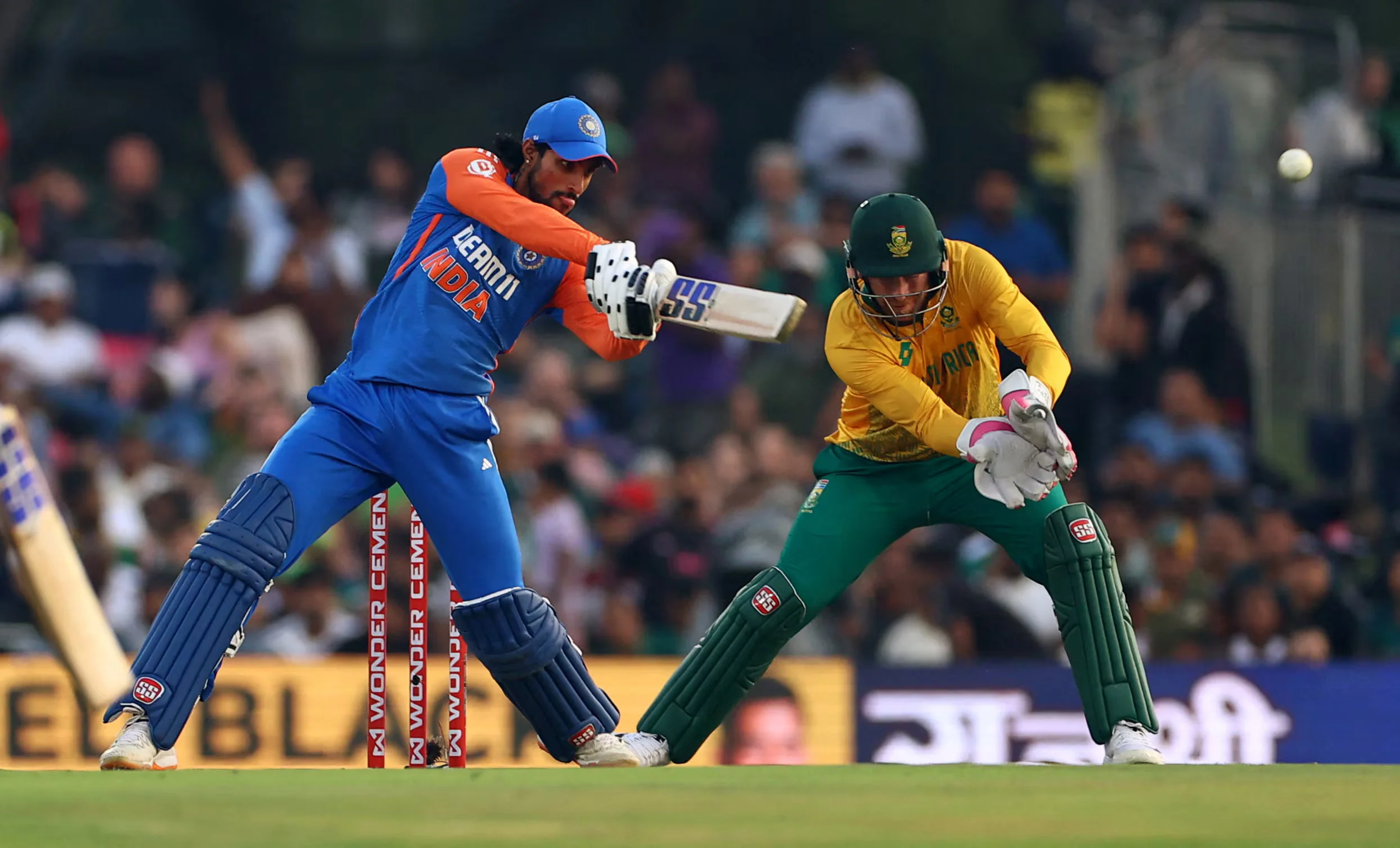 Varma's century leads India to T20 victory over South Africa as flying ants interrupt play