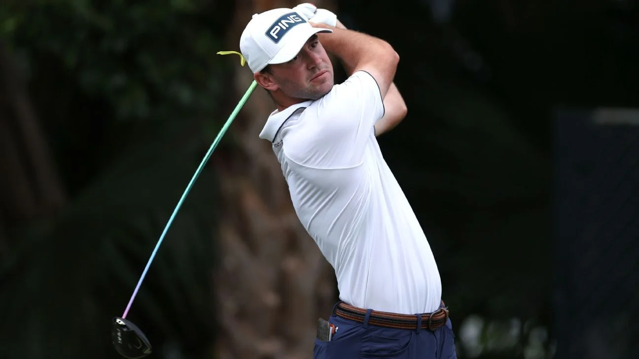 Austin Eckroat leads the Cognizant Classic heading into Monday's final round