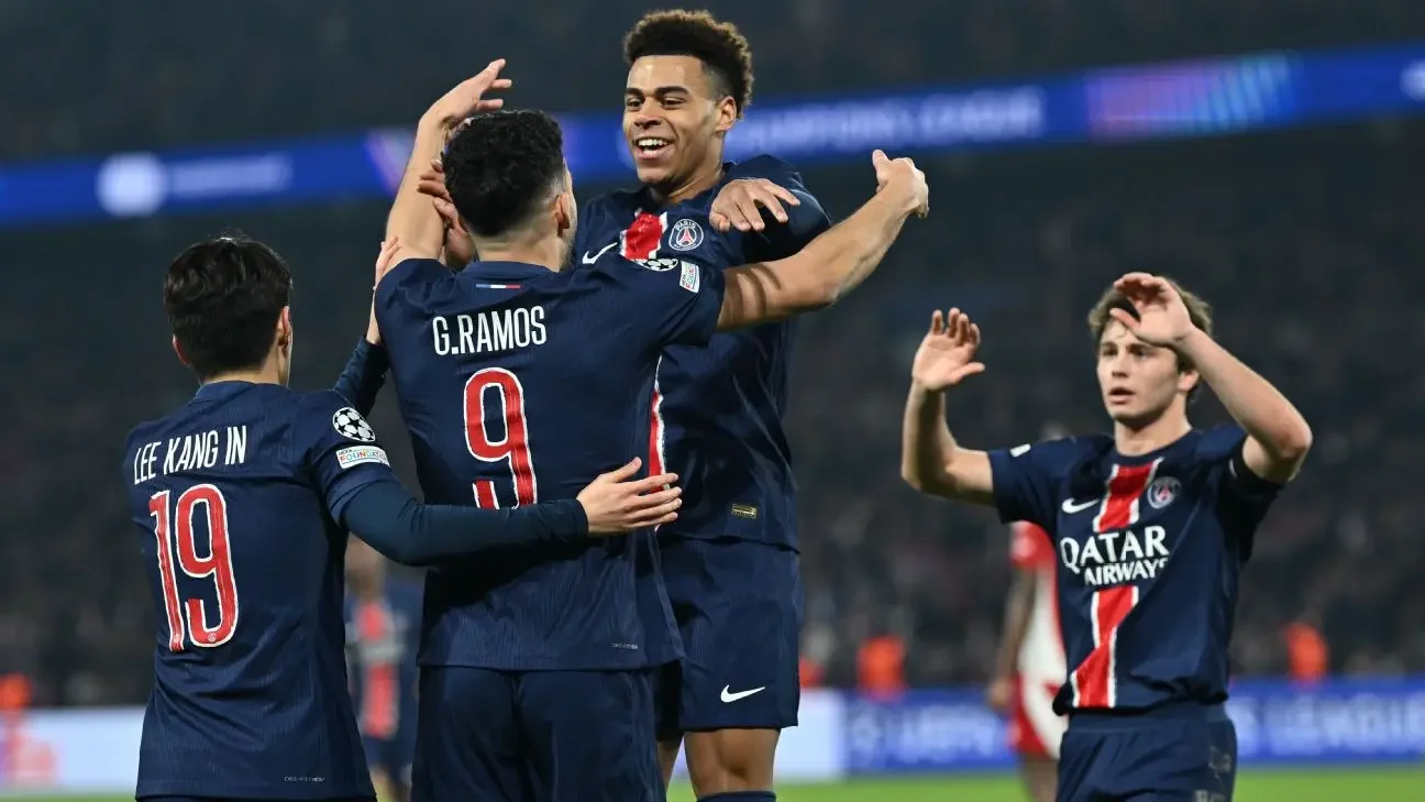Paris Saint-Germain 7-0 Stade Brestois 29 (10-0 agg): PSG smash Brest to storm into Champions League last 16