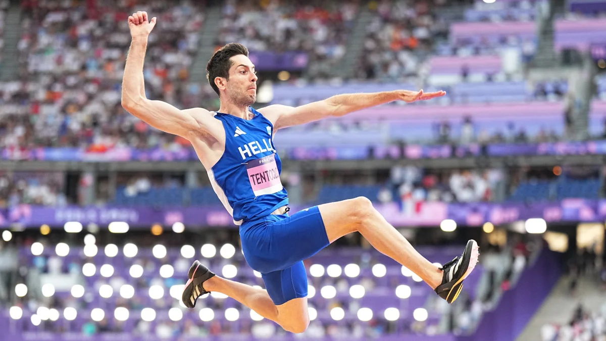 Tentoglou wins men's long jump gold ahead of Jamaican Pinnock