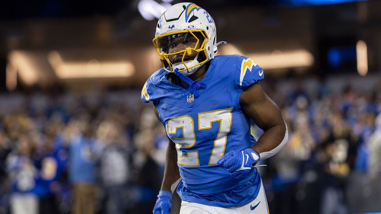 J.K. Dobbins sidelined for Falcons game with knee sprain, to be evaluated in a week's time