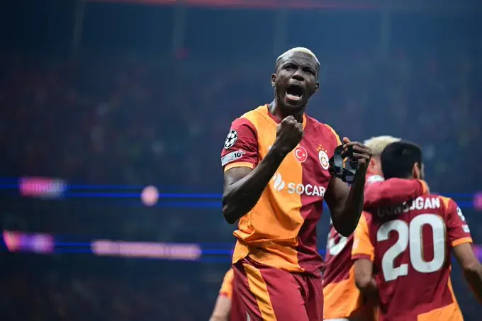 UCL: Victor Osimhen shines with a brace as Galatasaray beat Bodø/Glimt 3-1