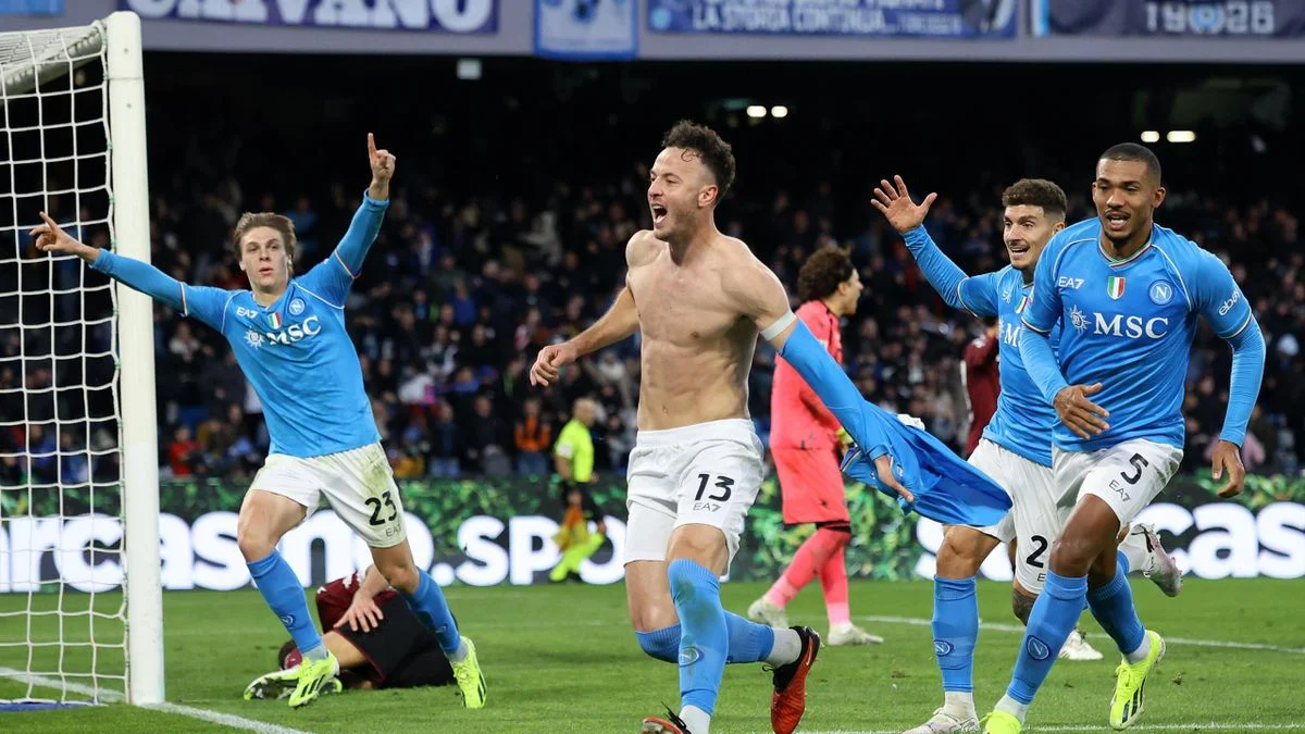 Napoli 2-1 Salernitana: Late Rrahmani goal snatches victory for hosts
