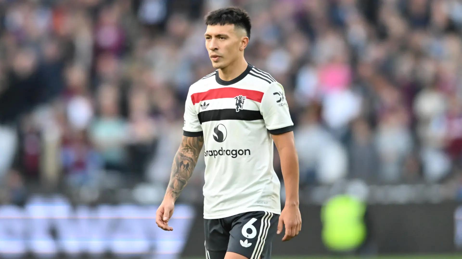 Frustrated Lisandro Martinez laments Manchester United's wasted chances in West Ham loss